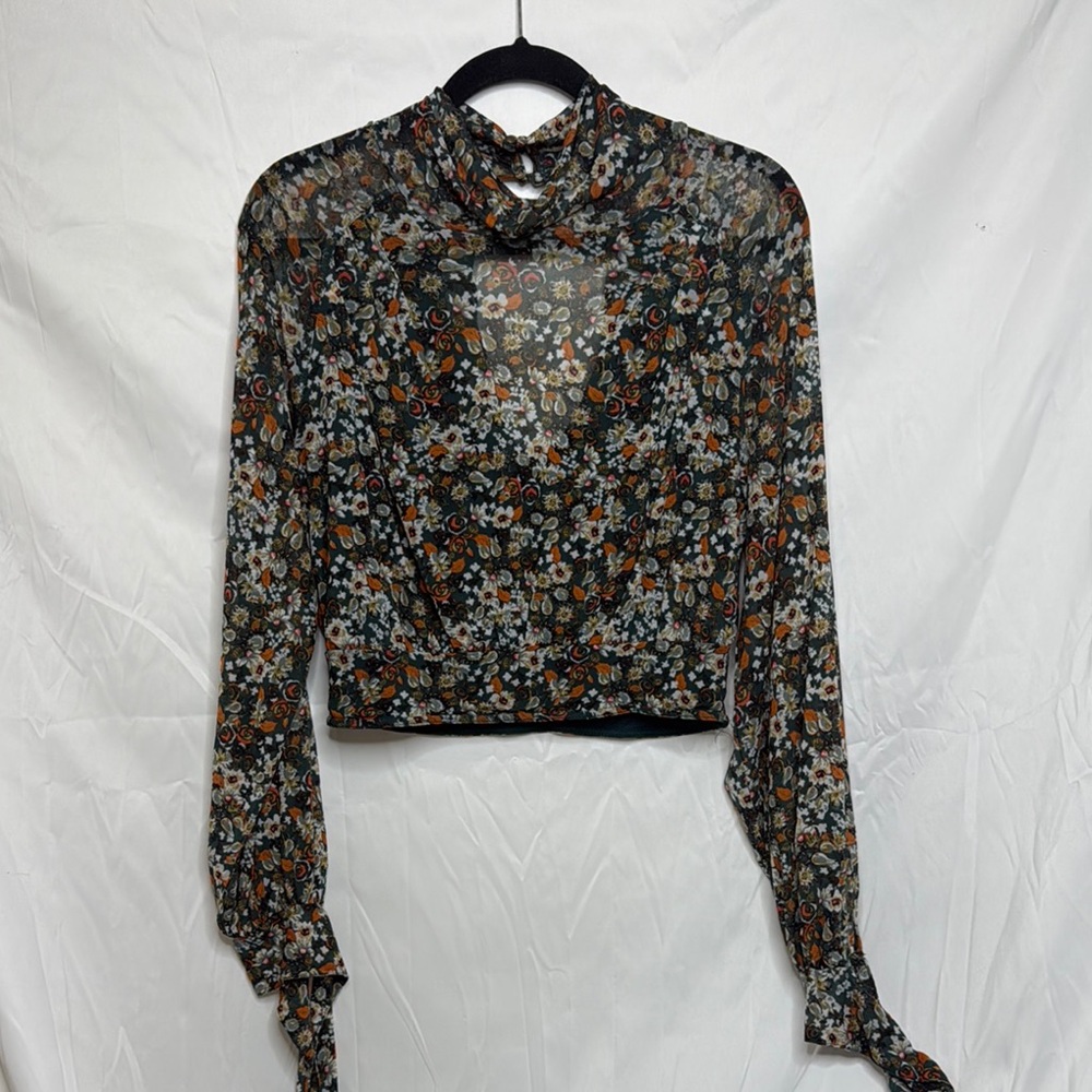 Free People mesh boho top